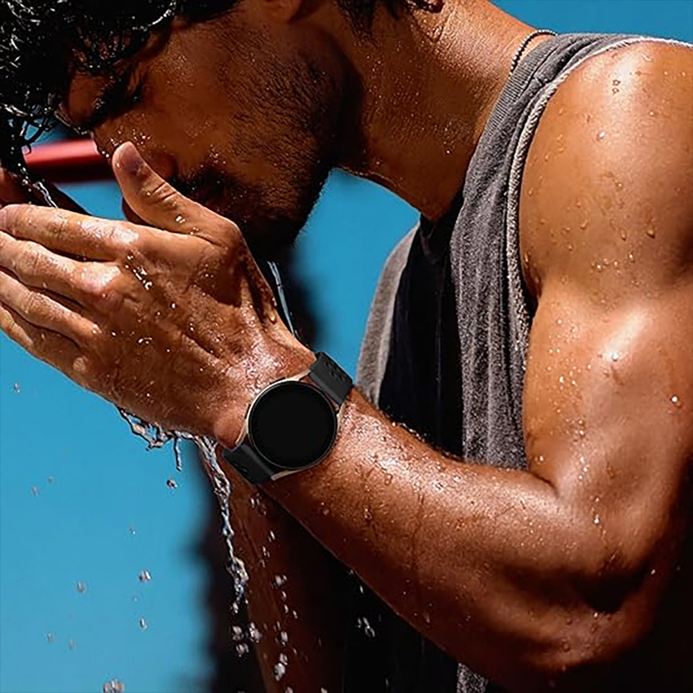 Curea Silicone Flex Loop - Amazfit BIP5/GTR4/GTR3/GTR3 pro/GTR2e/GTR2/3 stratoS/GTR 47mm - 22mm - Negru