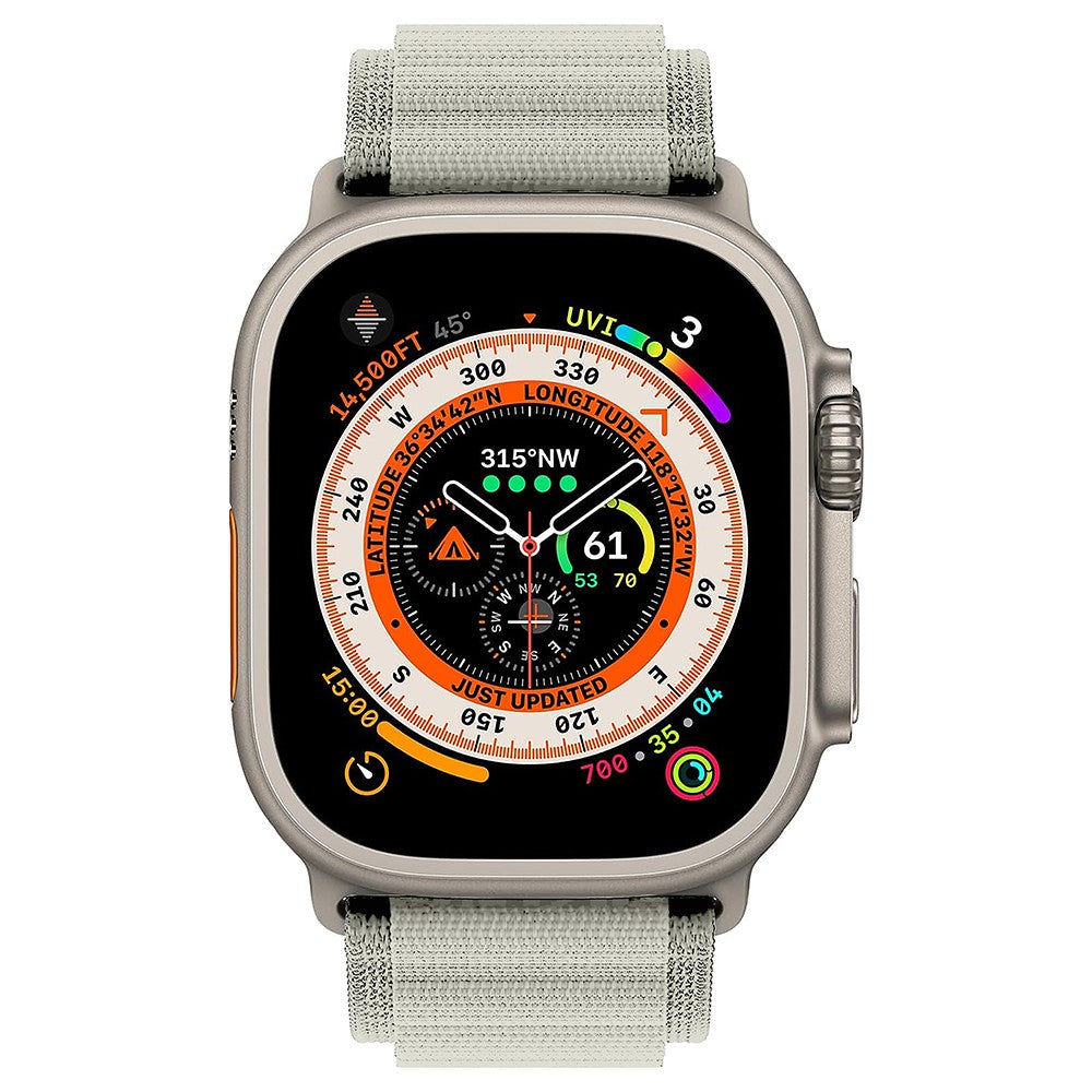 Curea Alpine Adventure - Apple Watch 1/2/3/4/5/6/7/8/9/SE/Ultra 1/Ultra 2 - 42/44/45/49 MM - Crem