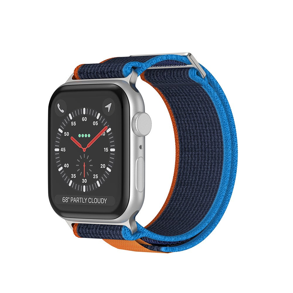 Curea Trail Scout - Apple Watch 1/2/3/4/5/6/7/8/9/SE/Ultra 1/Ultra 2 - 42/44/45/49 MM - Albastru Inchis