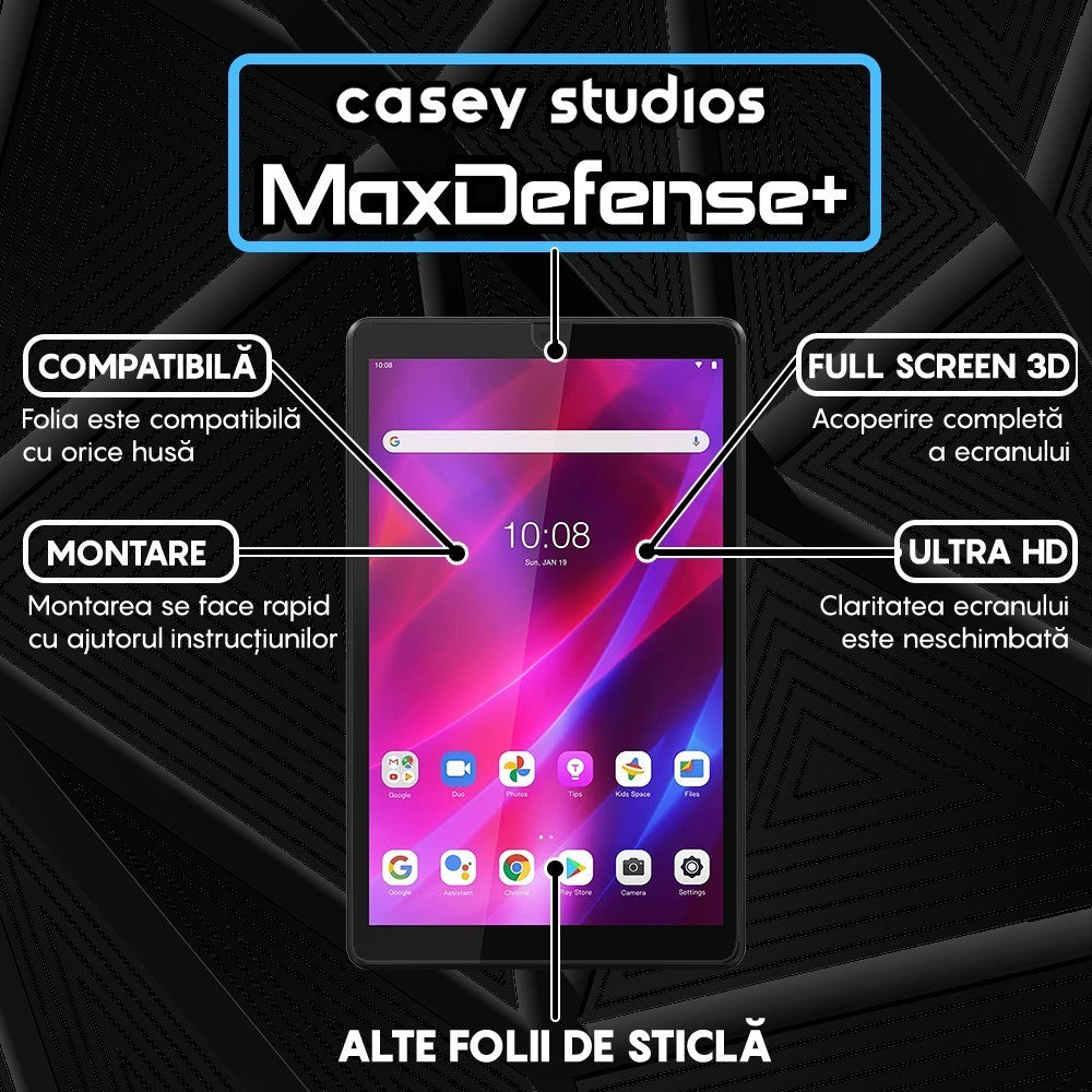 Folie Sticla MaxDefense+ - Lenovo Tab M8 HD/M8 3rd Gen 8" (TB-8505F/TB-8506X) - Clear