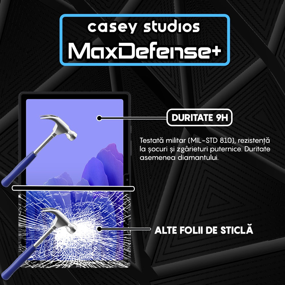 Folie Sticla MaxDefense+ - Samsung Galaxy Tab A7 10.4 2022/2020 T500/T503/T505/T507/T509) - Clear
