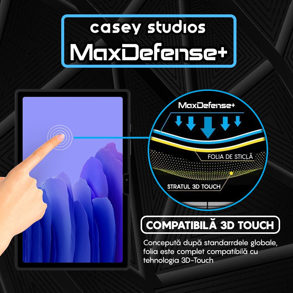 Folie Sticla MaxDefense+ - Samsung Galaxy Tab A7 10.4 2022/2020 T500/T503/T505/T507/T509) - Clear