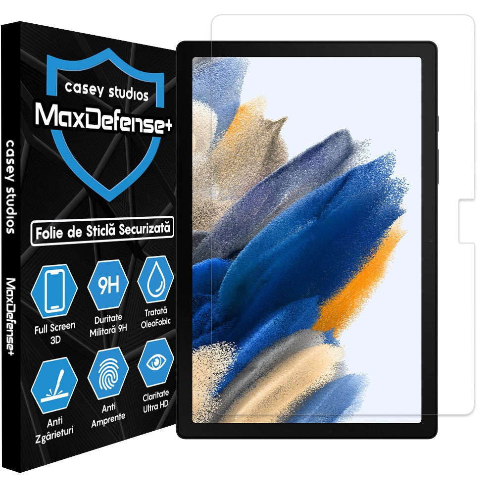 Folie Sticla MaxDefense+ - Samsung Galaxy Tab A8 2021 10.5" (X200/X205) - Clear
