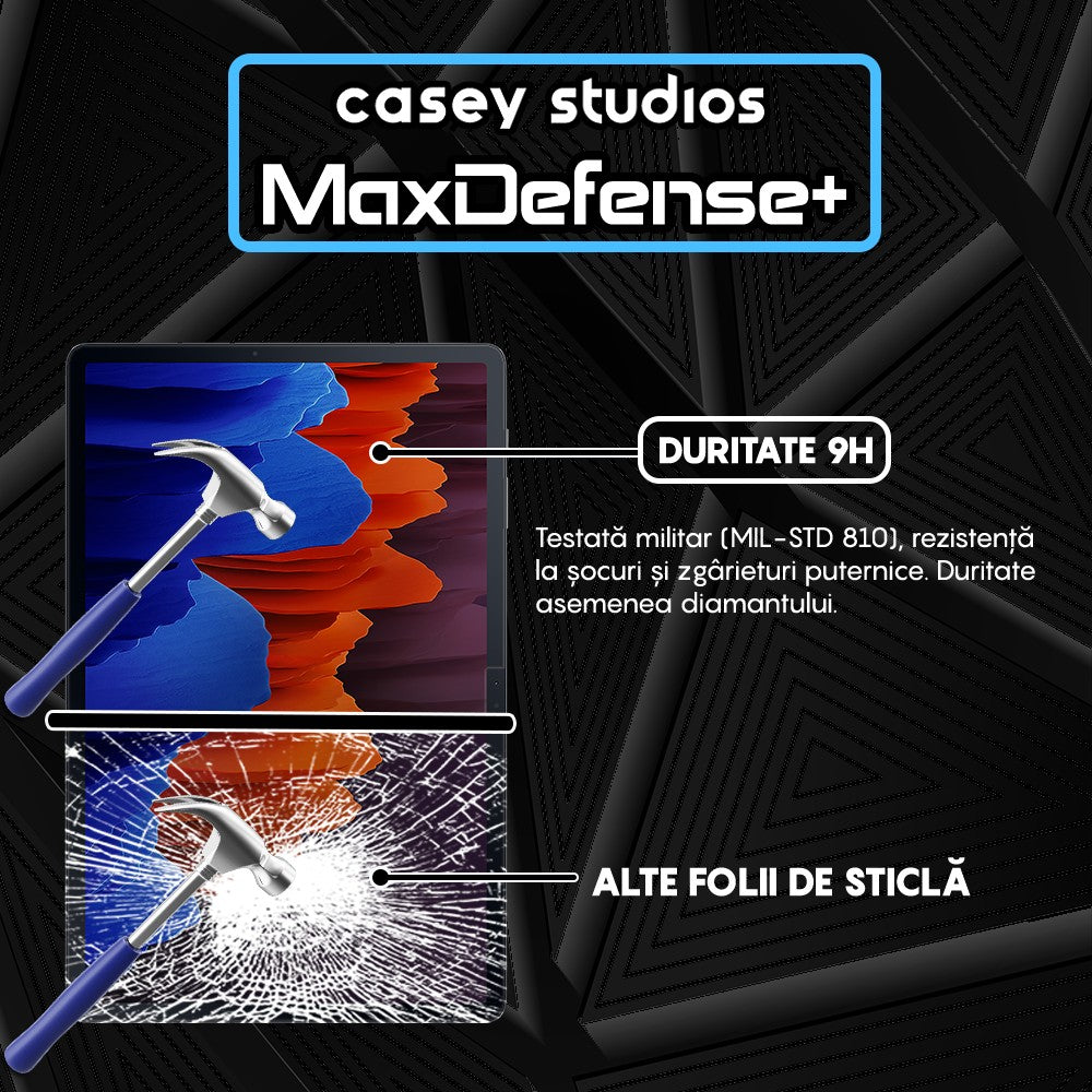 Folie Sticla MaxDefense+ - Samsung Galaxy Tab S7 Lite 11" (T730/T735/T736) - Clear