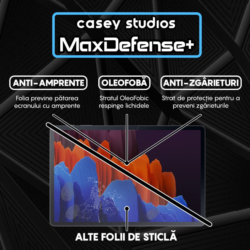 Folie Sticla MaxDefense+ - Samsung Galaxy Tab S7 Lite 11" (T730/T735/T736) - Clear