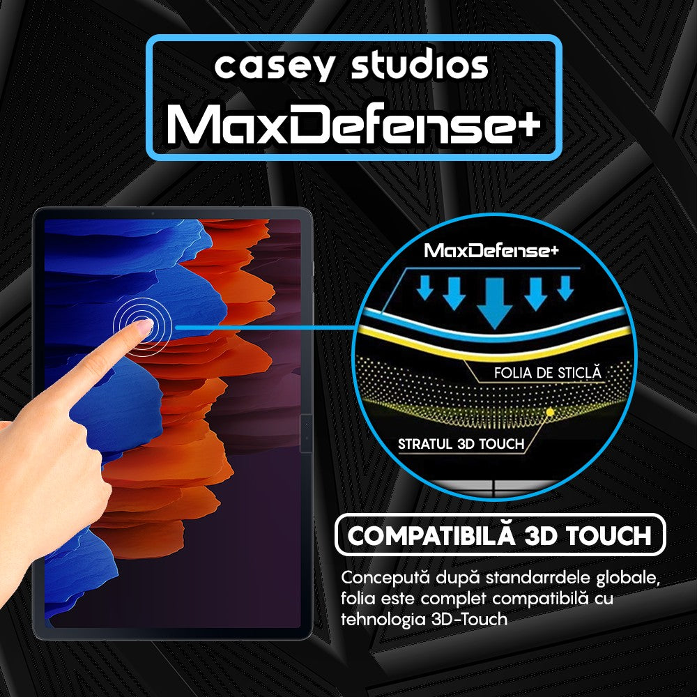 Folie Sticla MaxDefense+ - Samsung Galaxy Tab S7 Lite 11" (T730/T735/T736) - Clear