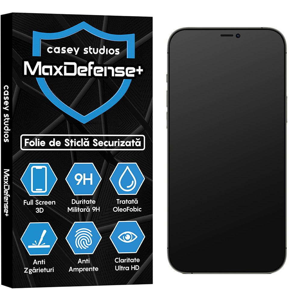 Folie Sticla MaxDefense+ - iPhone 12/12 Pro - Matte
