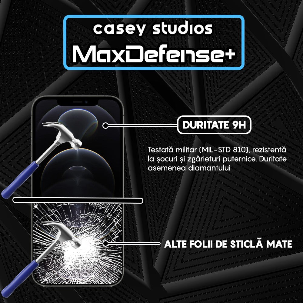 Folie Sticla MaxDefense+ - iPhone 12/12 Pro - Matte