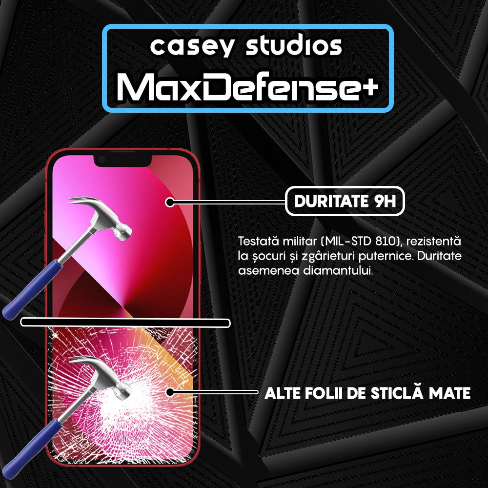 Folie Sticla MaxDefense+ - iPhone 13 Mini - Matte
