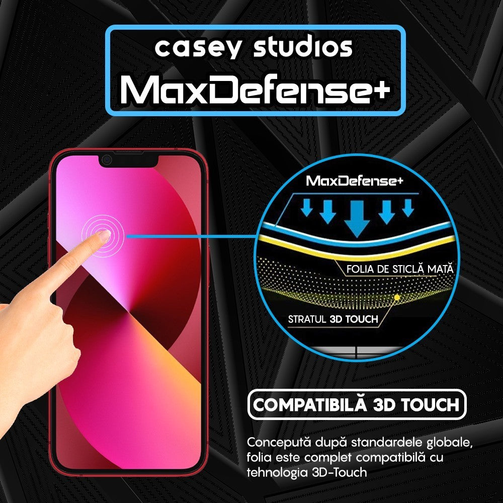 Folie Sticla MaxDefense+ - iPhone 13 Mini - Matte