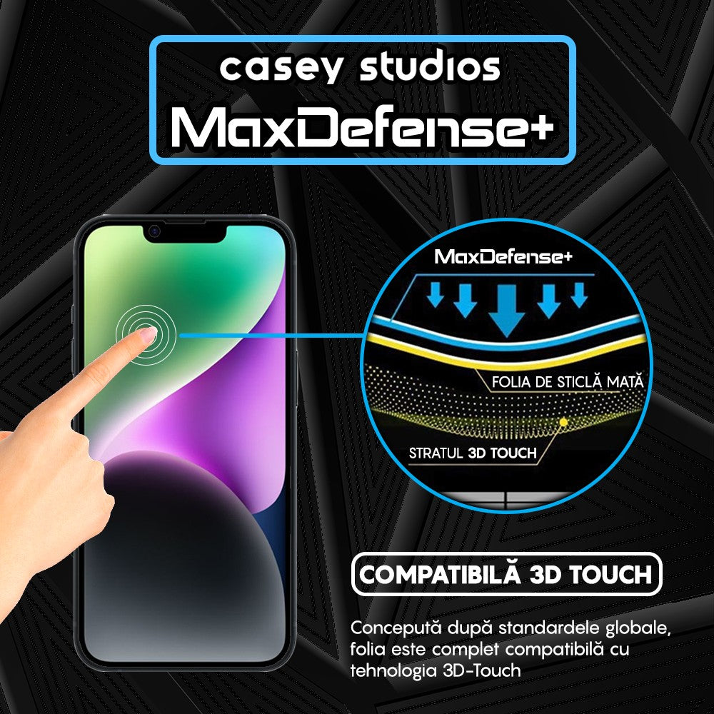 Folie Sticla MaxDefense+ - iPhone 14 Plus - Matte