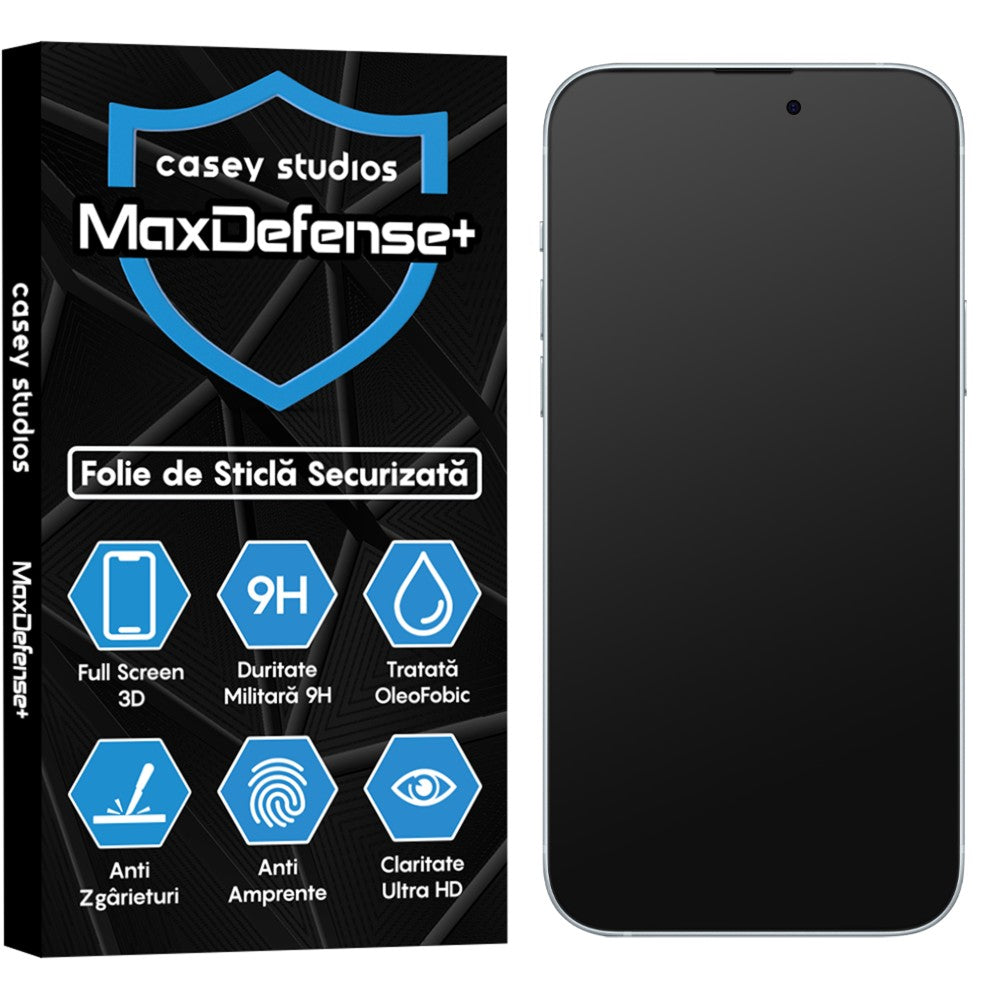 Folie Sticla MaxDefense+ - iPhone 15 Plus - Matte