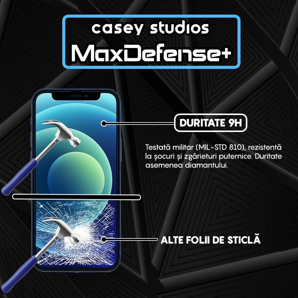 Folie Sticla MaxDefense+ - iPhone 12 Mini - Clear