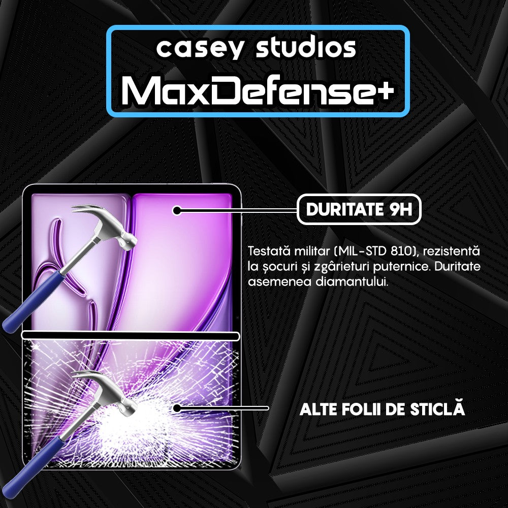 Folie Sticla MaxDefense+ - iPad Air 13 2024 - Clear