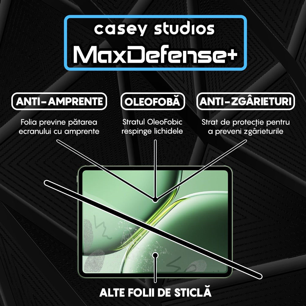 Folie Sticla MaxDefense+ - OnePlus Pad Pro - Clear