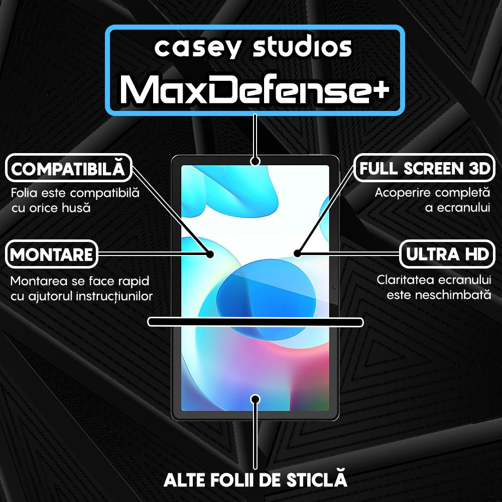 Folie Sticla MaxDefense+ - Realme Pad 10.4" 2021 - Clear