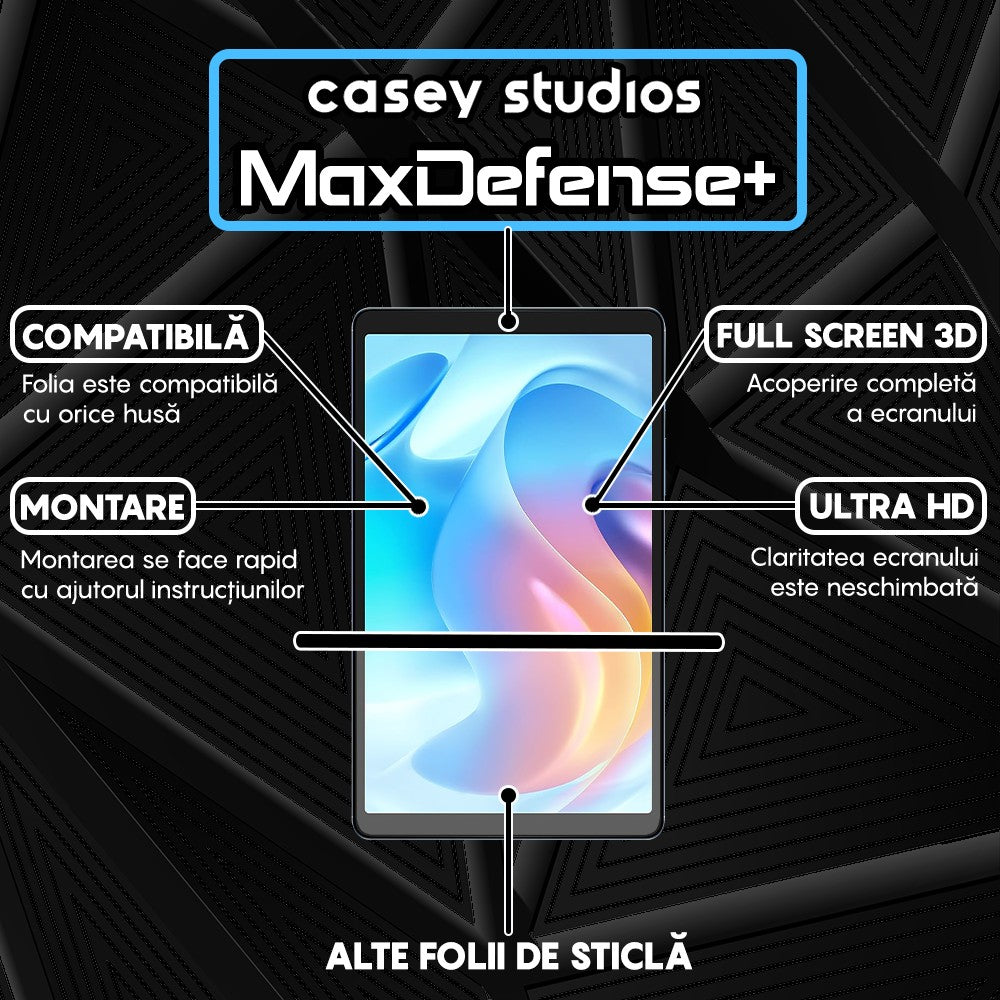 Folie Sticla MaxDefense+ - Realme Pad Mini - Clear