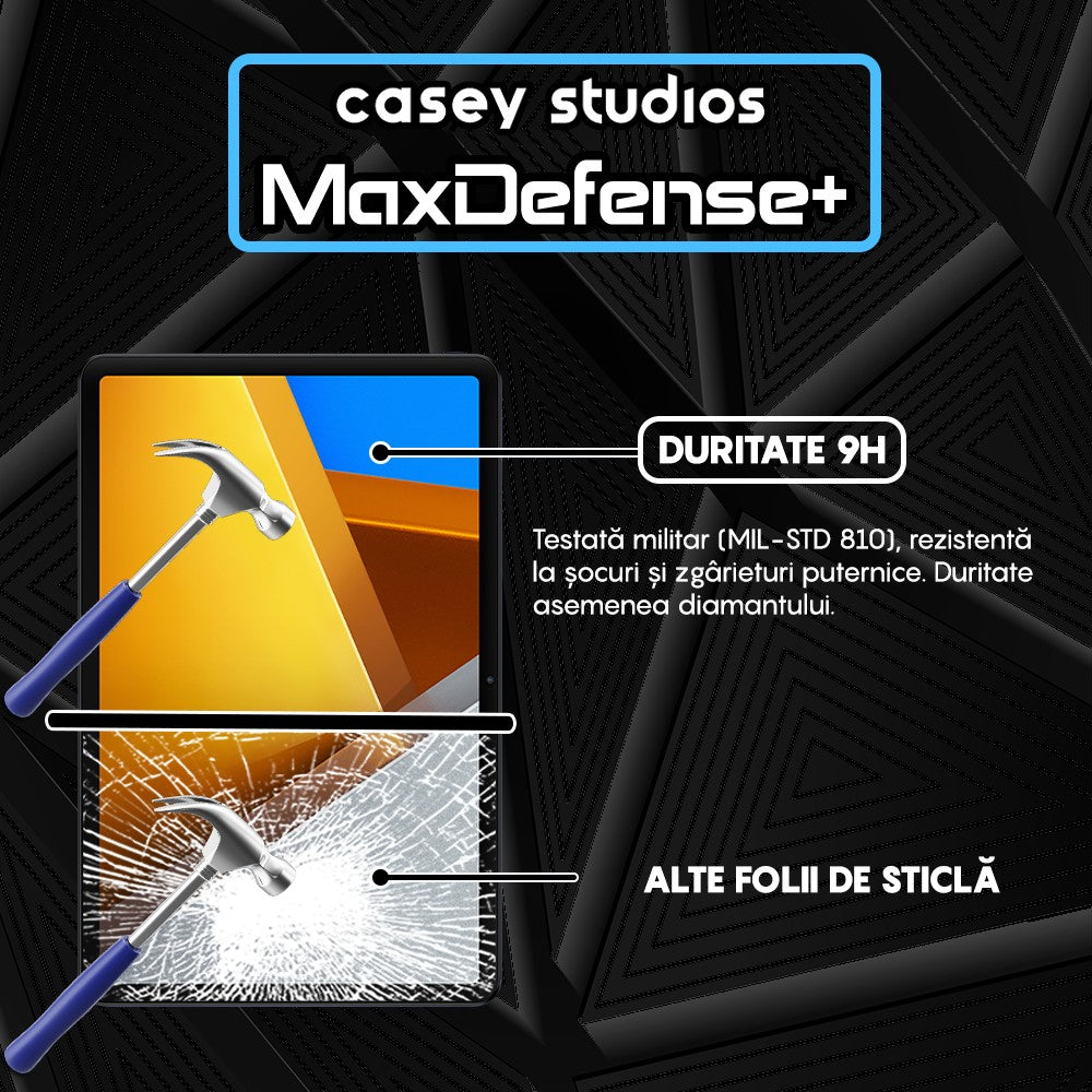 Folie Sticla MaxDefense+ - Xiaomi Poco Pad - Clear