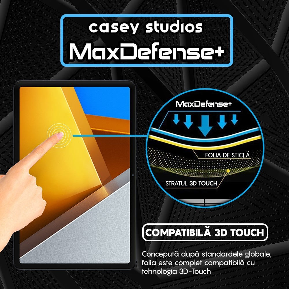Folie Sticla MaxDefense+ - Xiaomi Poco Pad - Clear