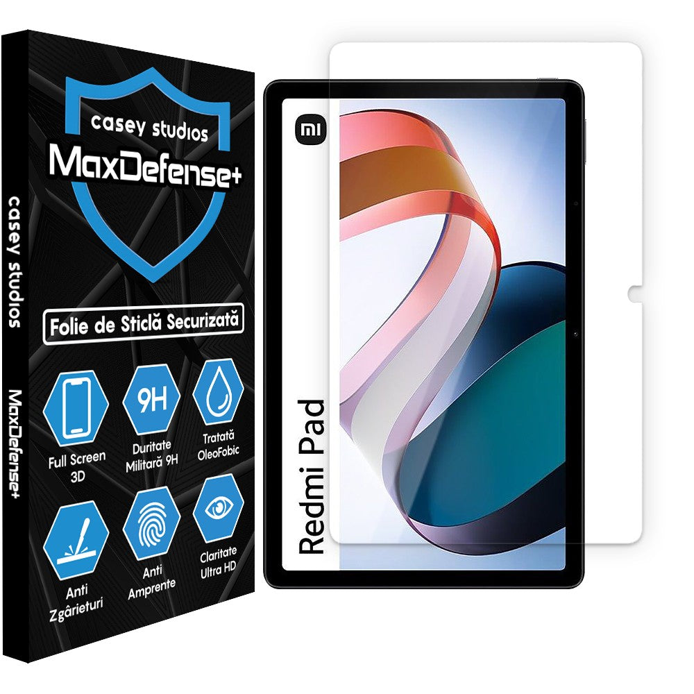 Folie Sticla MaxDefense+ - Xiaomi Redmi Pad - Clear