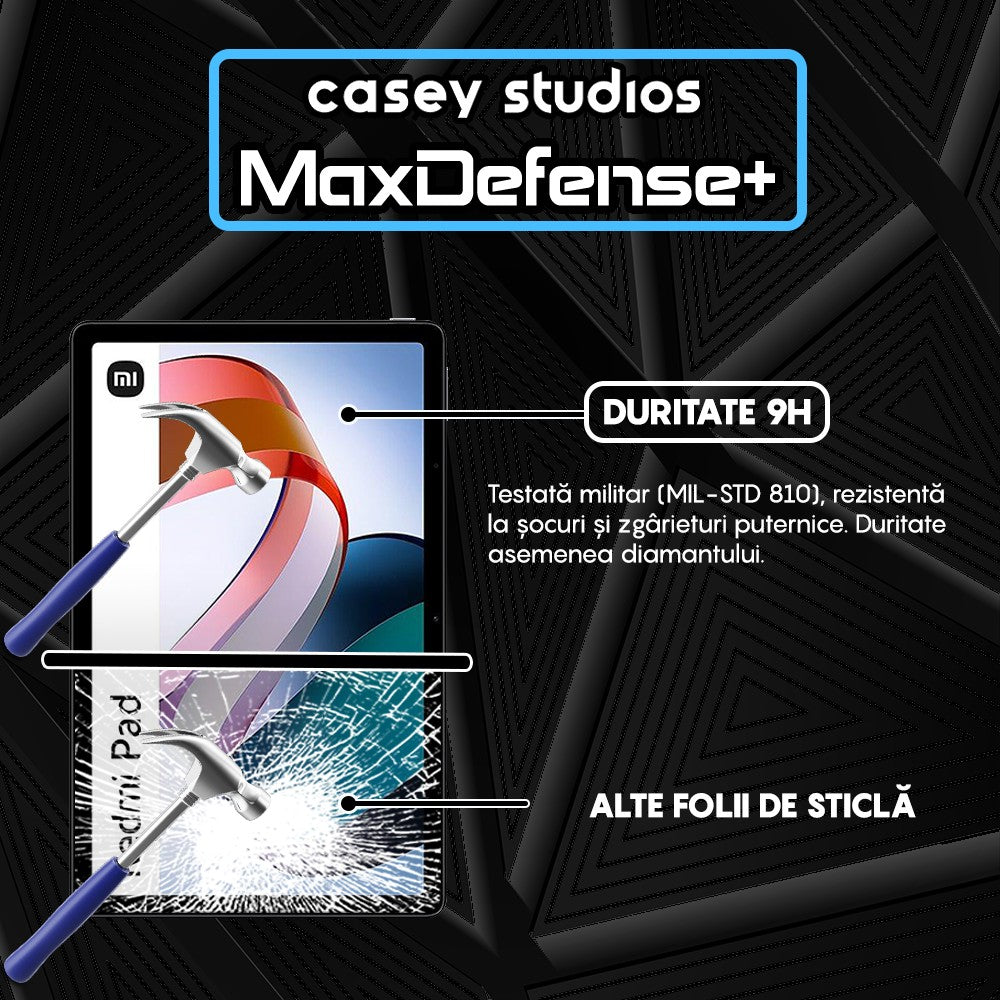 Folie Sticla MaxDefense+ - Xiaomi Redmi Pad - Clear