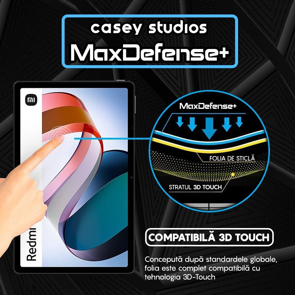 Folie Sticla MaxDefense+ - Xiaomi Redmi Pad - Clear