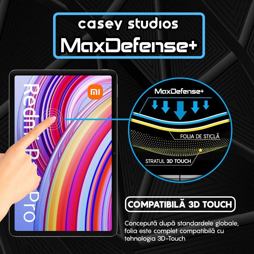 Folie Sticla MaxDefense+ - Xiaomi Redmi Pad Pro 5G/Redmi Pad Pro - Clear