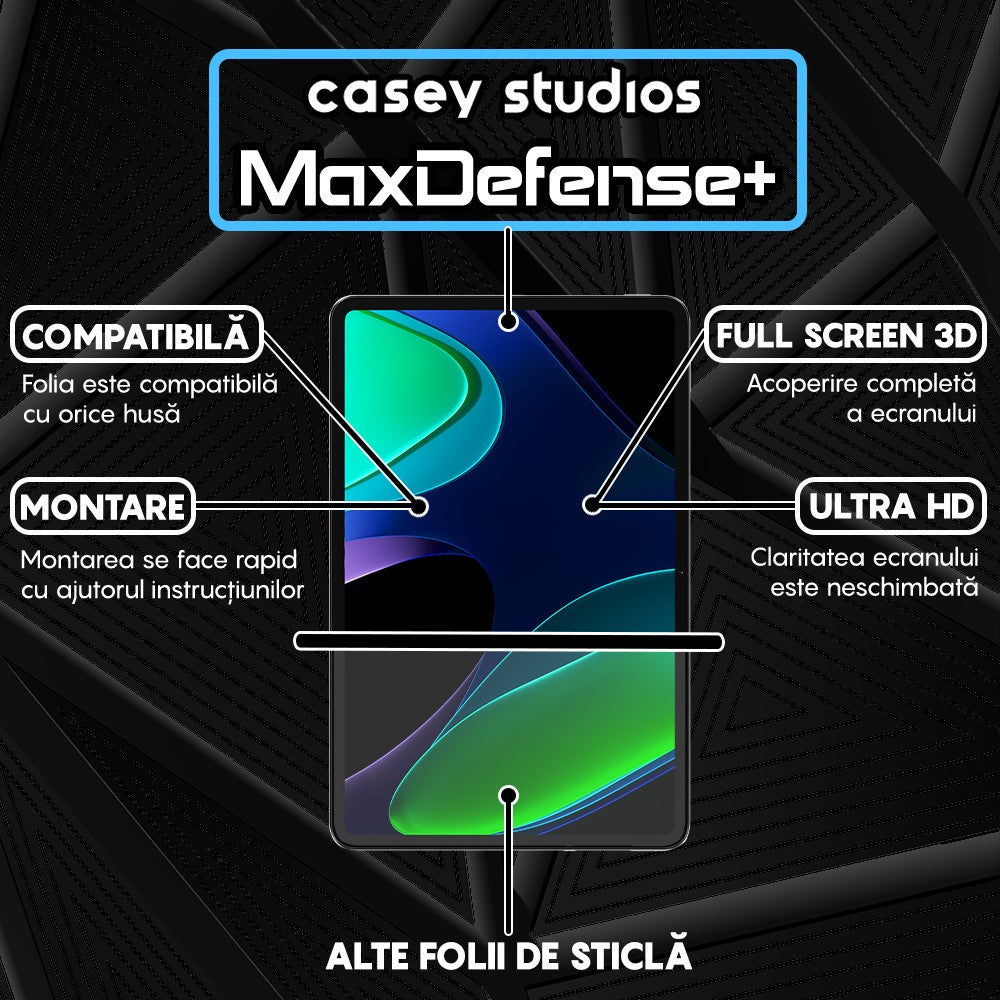 Folie Sticla MaxDefense+ - Xiaomi Pad 5 Pro/5 - Clear