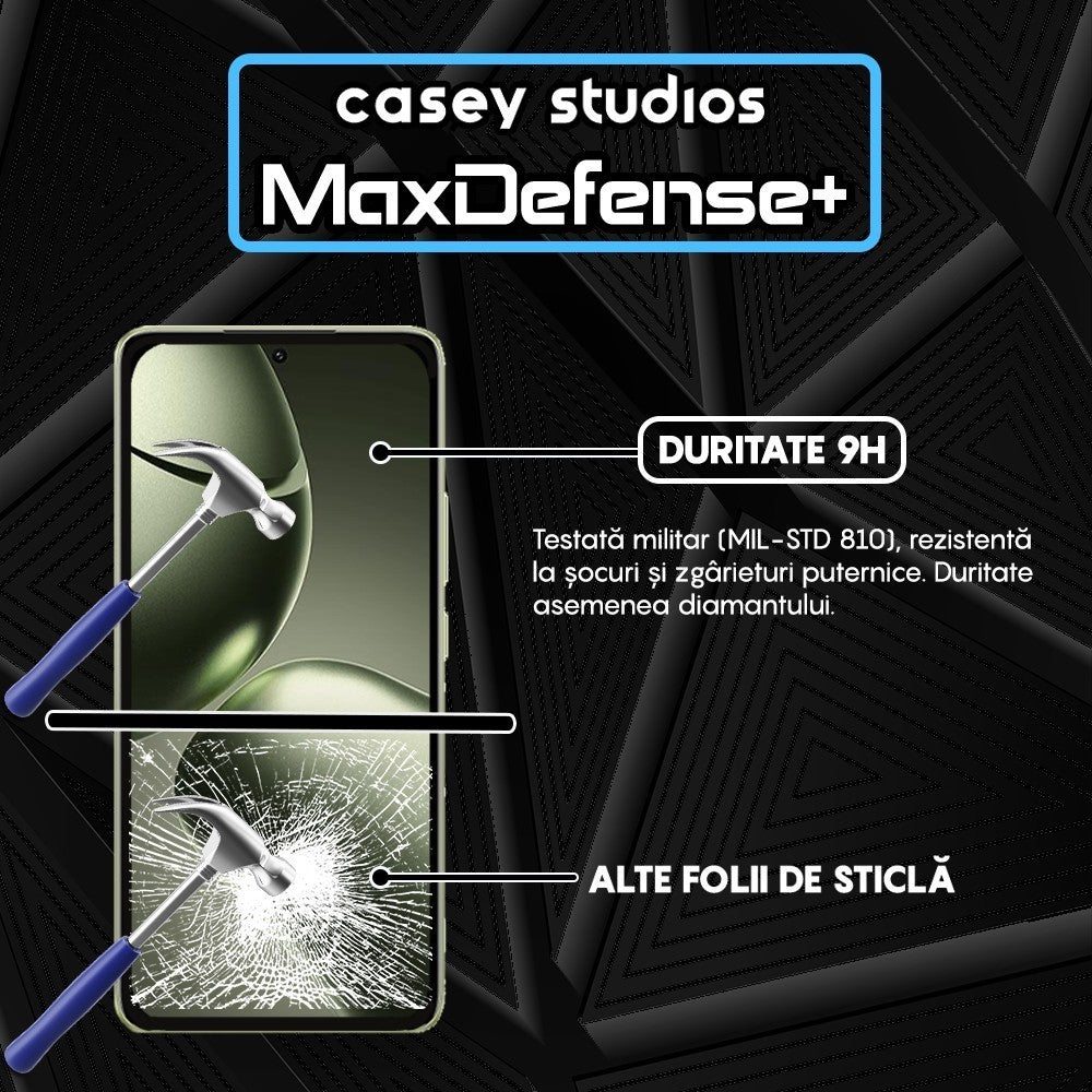 Folie Sticla MaxDefense+ - Xiaomi 14T - Negru