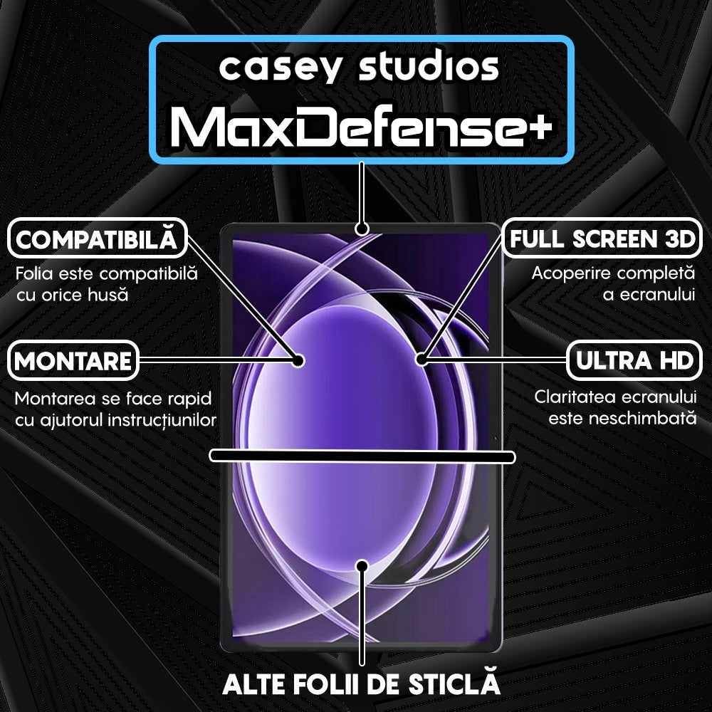 Folie Sticla MaxDefense+ - Realme Pad 2 Lite - Clear