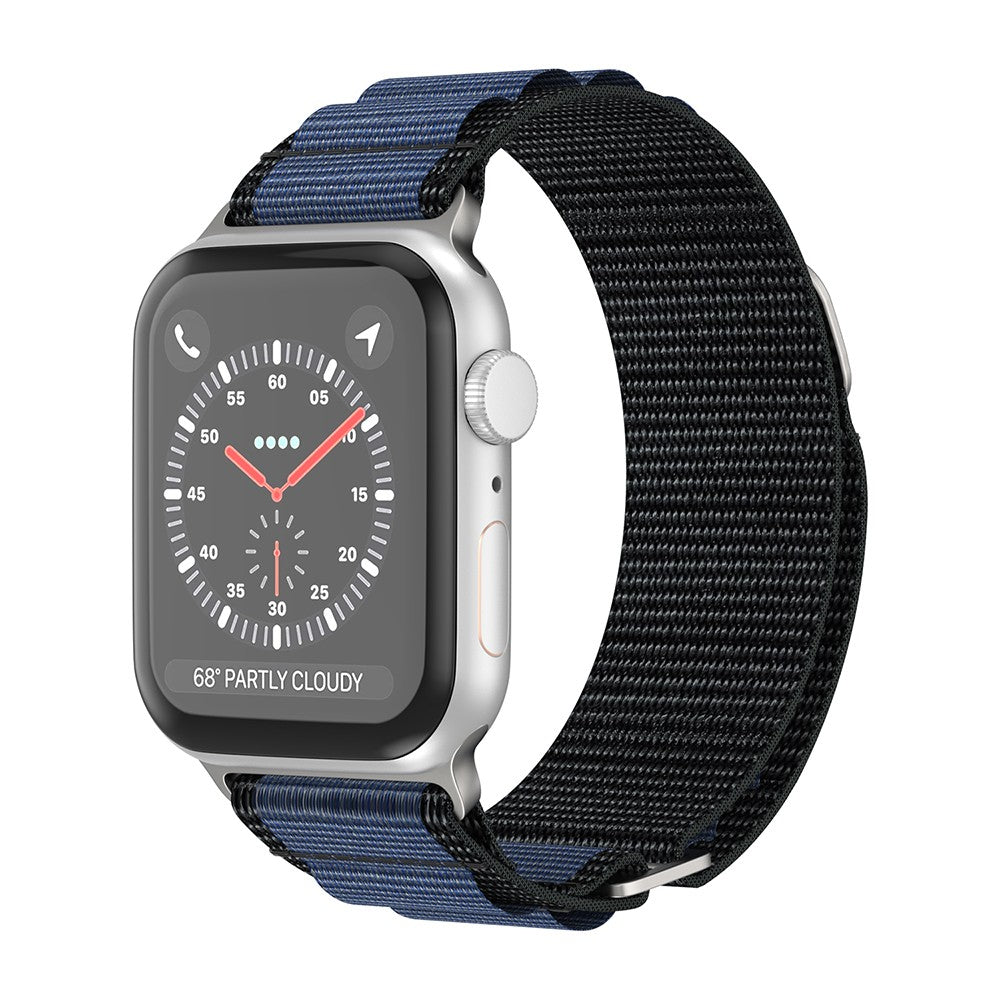 Curea Alpine Adventure - Apple Watch 1/2/3/4/5/6/7/8/9/10/11/SE/SE2/SE3/Ultra 1/Ultra 2/Ultra 3 - 42/44/45/46/49 MM - Albastru Inchis