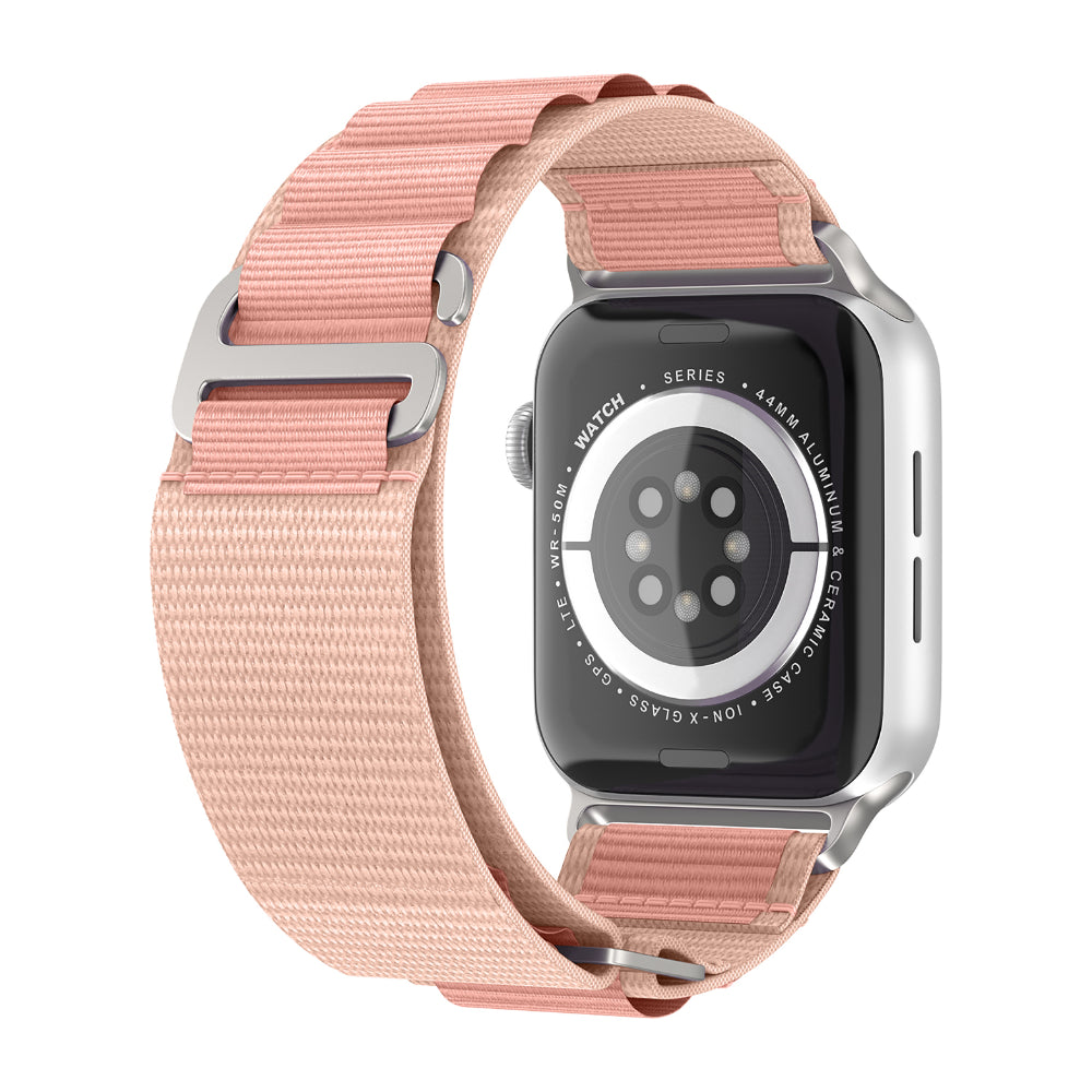 Curea Alpine Adventure - Apple Watch 1/2/3/4/5/6/7/8/9/10/11/SE/SE2/SE3/Ultra 1/Ultra 2/Ultra 3 - 42/44/45/46/49 MM - Roz