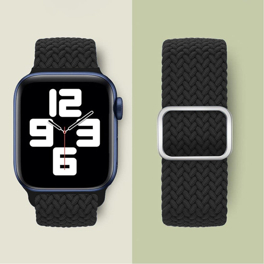 Curea Braided Weave - Apple Watch 1/2/3/4/5/6/7/8/9/10/11/SE/SE2/SE3 - 38/40/41/42 MM - Black