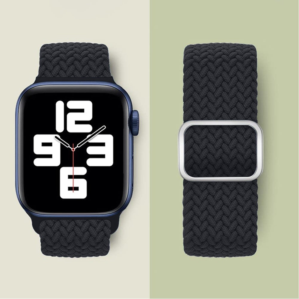 Curea Braided Weave - Apple Watch 1/2/3/4/5/6/7/8/9/10/11/SE/SE2/SE3 - 38/40/41/42 MM - Charcoal