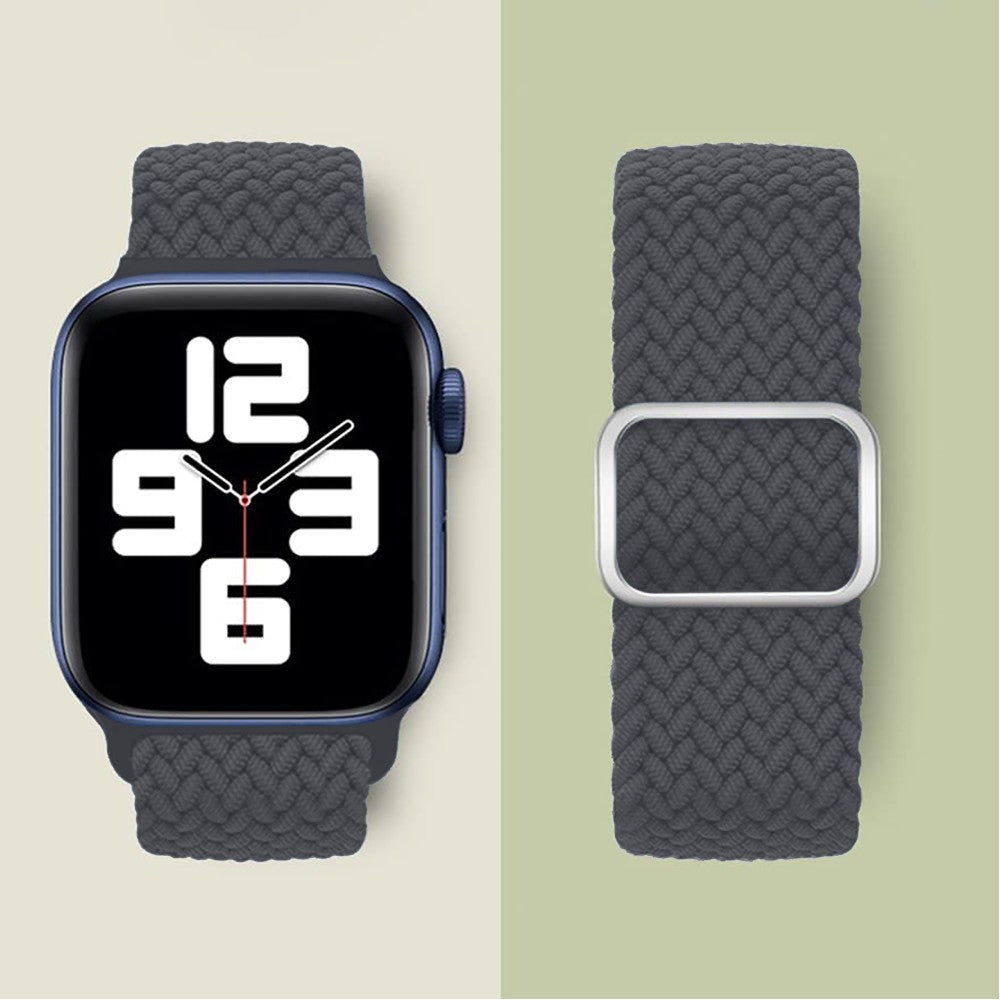 Curea Braided Weave - Apple Watch 1/2/3/4/5/6/7/8/9/10/11/SE/SE2/SE3/Ultra 1/Ultra 2/Ultra 3 - 42/44/45/46/49 MM - Space Gray