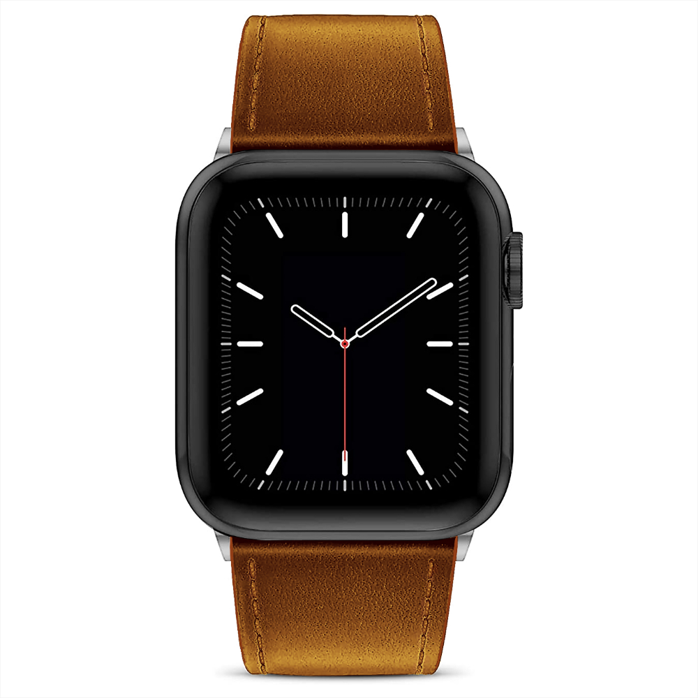 Curea Leather Heritage - Apple Watch 1/2/3/4/5/6/7/8/9/10/11/SE/SE2/SE3/Ultra 1/Ultra 2/Ultra 3 - 42/44/45/46/49 MM - Maro
