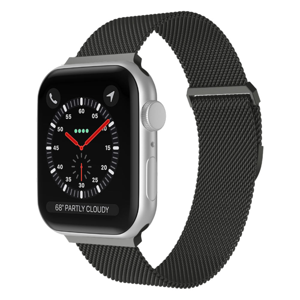 Curea Milanese Duo - Apple Watch 1/2/3/4/5/6/7/8/9/10/11/SE/SE2/SE3 - 38/40/41/42 MM - Dark Gray