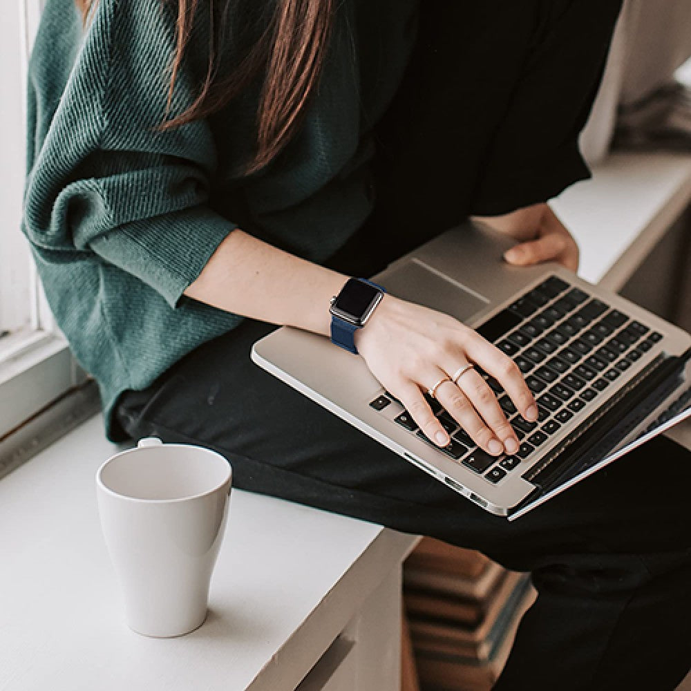 Curea Milanese Duo - Apple Watch 1/2/3/4/5/6/7/8/9/10/11/SE/SE2/SE3 - 38/40/41/42 MM - Blue