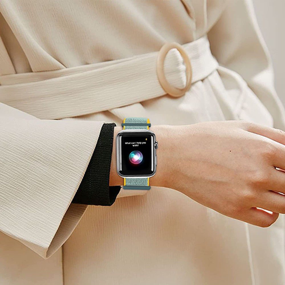 Curea Nylon Sport - Apple Watch 1/2/3/4/5/6/7/8/9/10/11/SE/SE2/SE3 - 38/40/41/42 MM - Bright Sunny