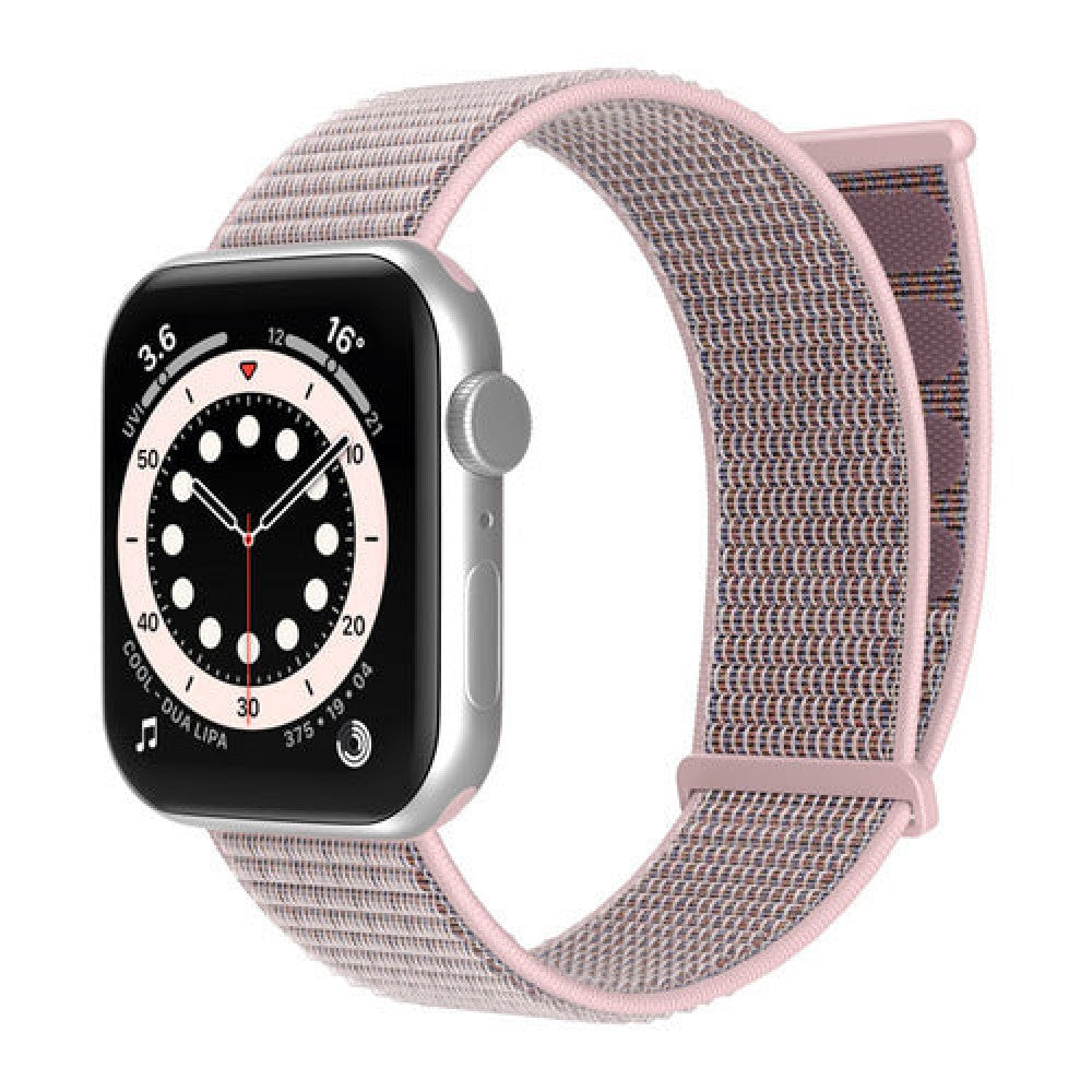 Curea Nylon Sport - Apple Watch 1/2/3/4/5/6/7/8/9/10/11/SE/SE2/SE3/Ultra 1/Ultra 2/Ultra 3 - 42/44/45/46/49 MM - Light Pink