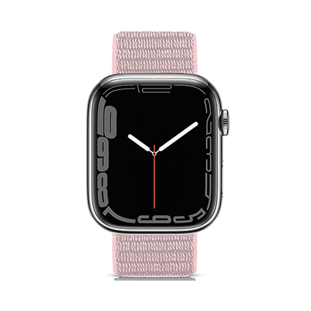 Curea Nylon Sport - Apple Watch 1/2/3/4/5/6/7/8/9/10/11/SE/SE2/SE3/Ultra 1/Ultra 2/Ultra 3 - 42/44/45/46/49 MM - Light Pink