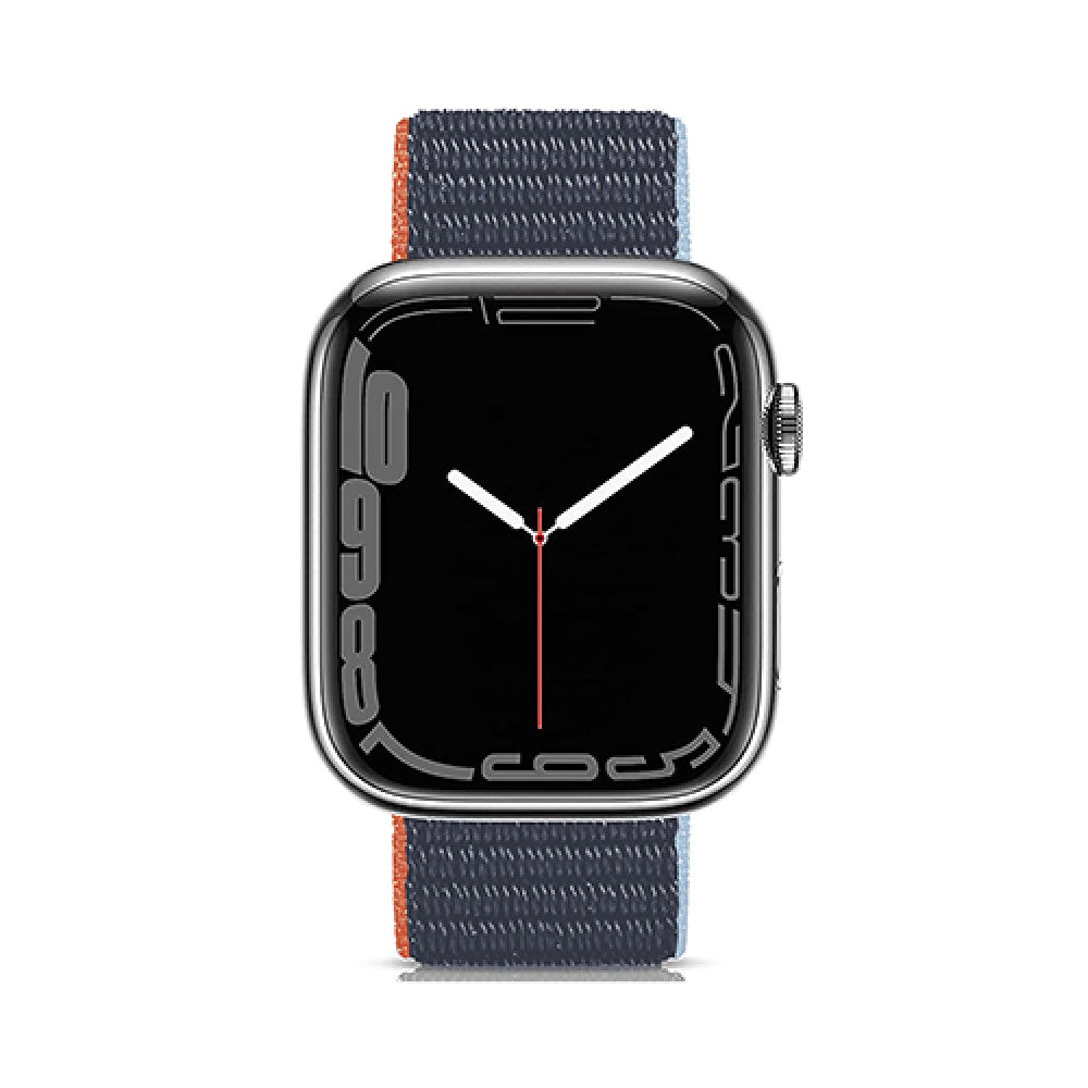 Curea Nylon Sport - Apple Watch 1/2/3/4/5/6/7/8/9/10/11/SE/SE2/SE3/Ultra 1/Ultra 2/Ultra 3 - 42/44/45/46/49 MM - Dark Navy Blue