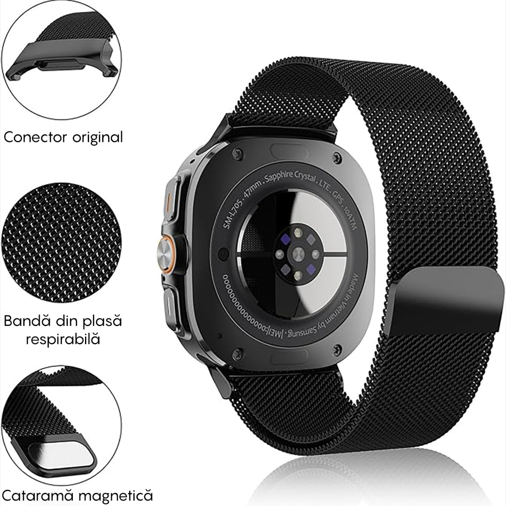 Curea Milanese Essential - Samsung Galaxy Watch Ultra - Black