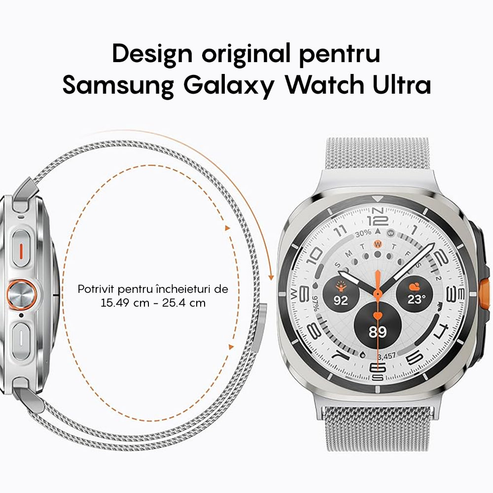 Curea Milanese Essential - Samsung Galaxy Watch Ultra - Silver