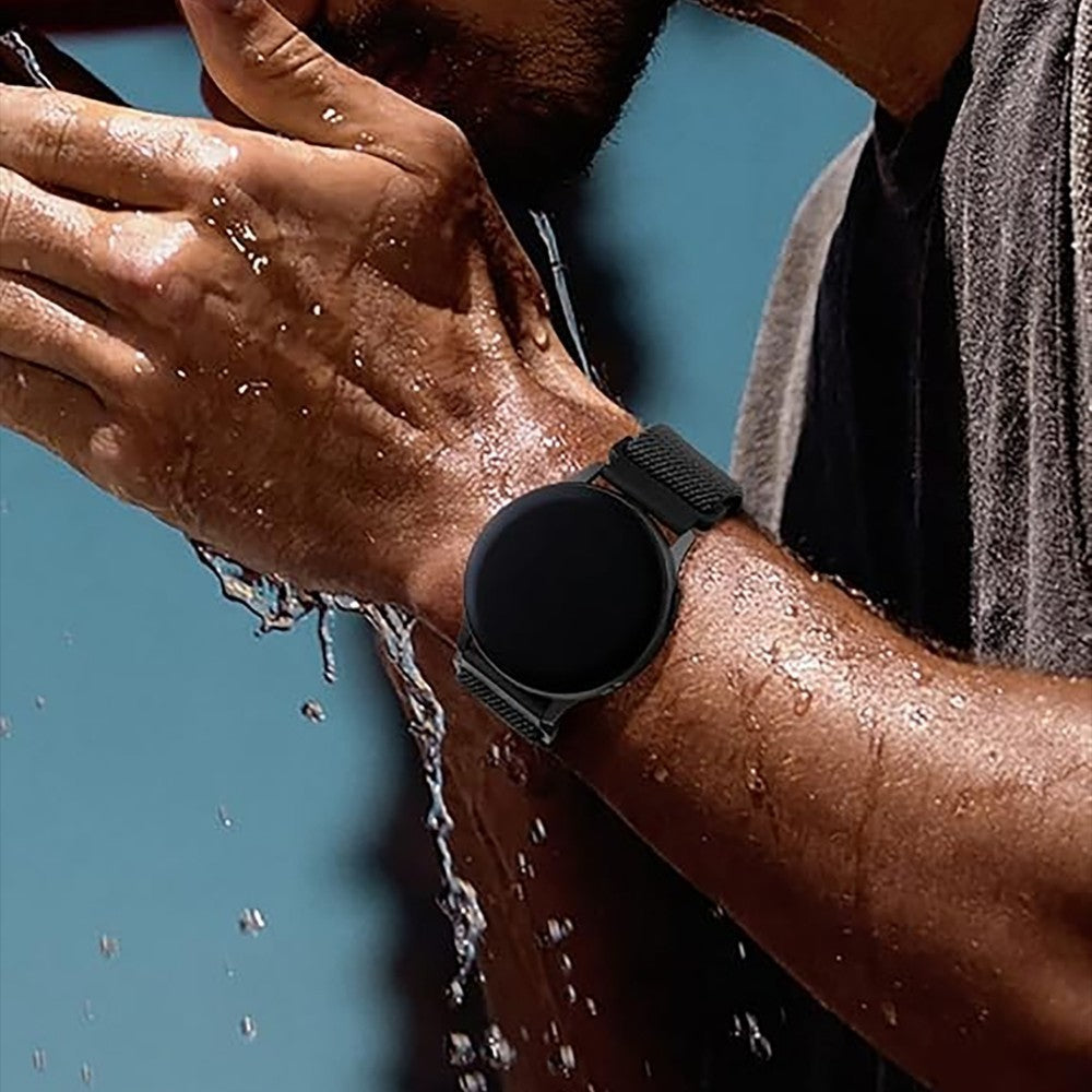 Curea Braided Classic - Samsung Galaxy Watch 7/6/6 Classic/5 Pro/5/4/4 Classic/3 41mm/42 mm/Active 2/Active/FE - 20mm - Negru