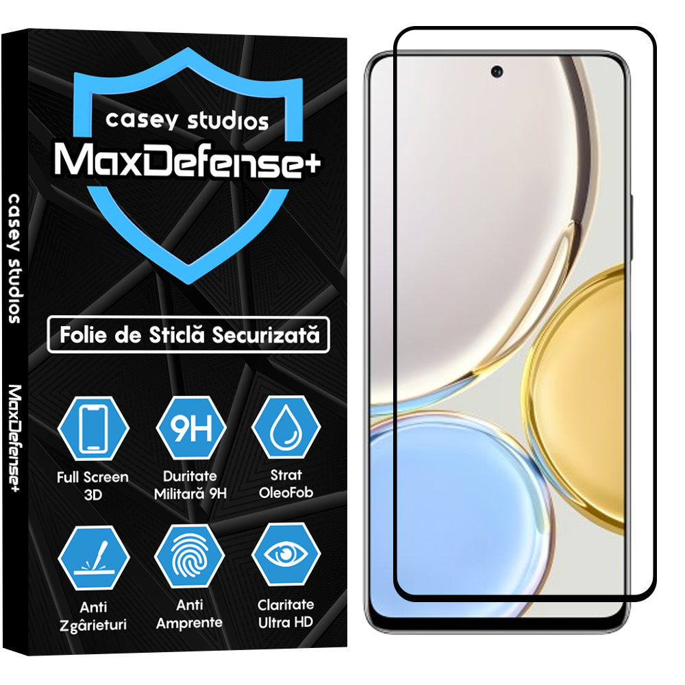 Folie Sticla MaxDefense+ - Honor Magic 4 Lite 5G - Negru
