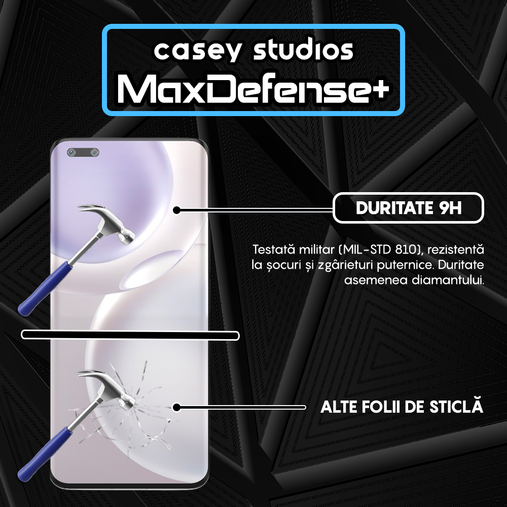 Folie Sticla MaxDefense+ - Honor Magic 4 Pro - Negru