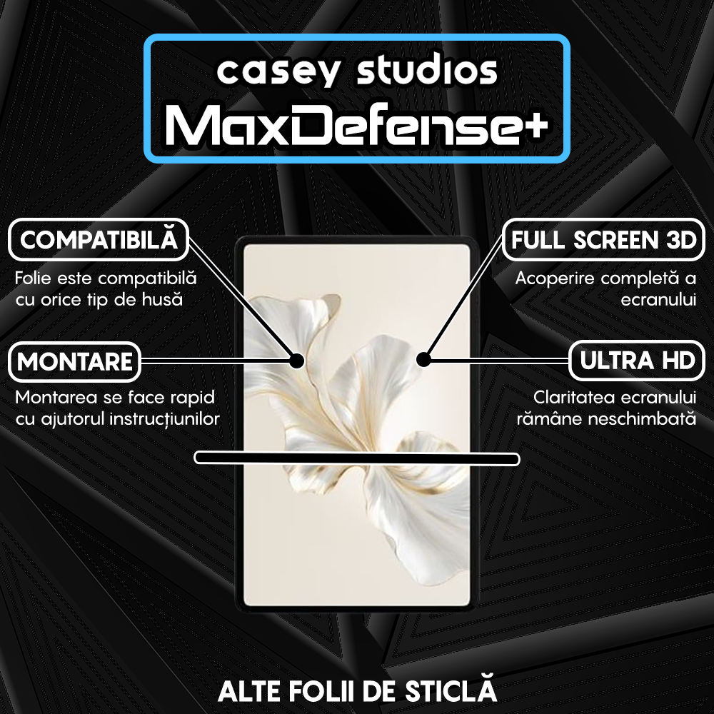 Folie Sticla MaxDefense+ - Honor Pad 9 Pro - Clear