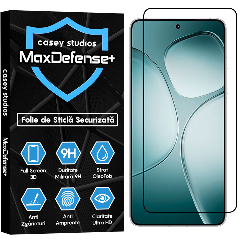 Folie Sticla MaxDefense+ - Xiaomi Redmi K70 Ultra - Negru