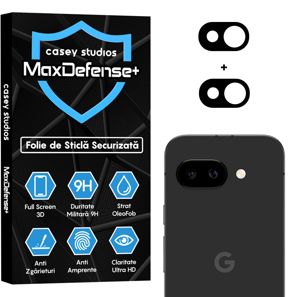 Set 2x Folie Camera MaxDefense+ - Google Pixel 9A - Clear